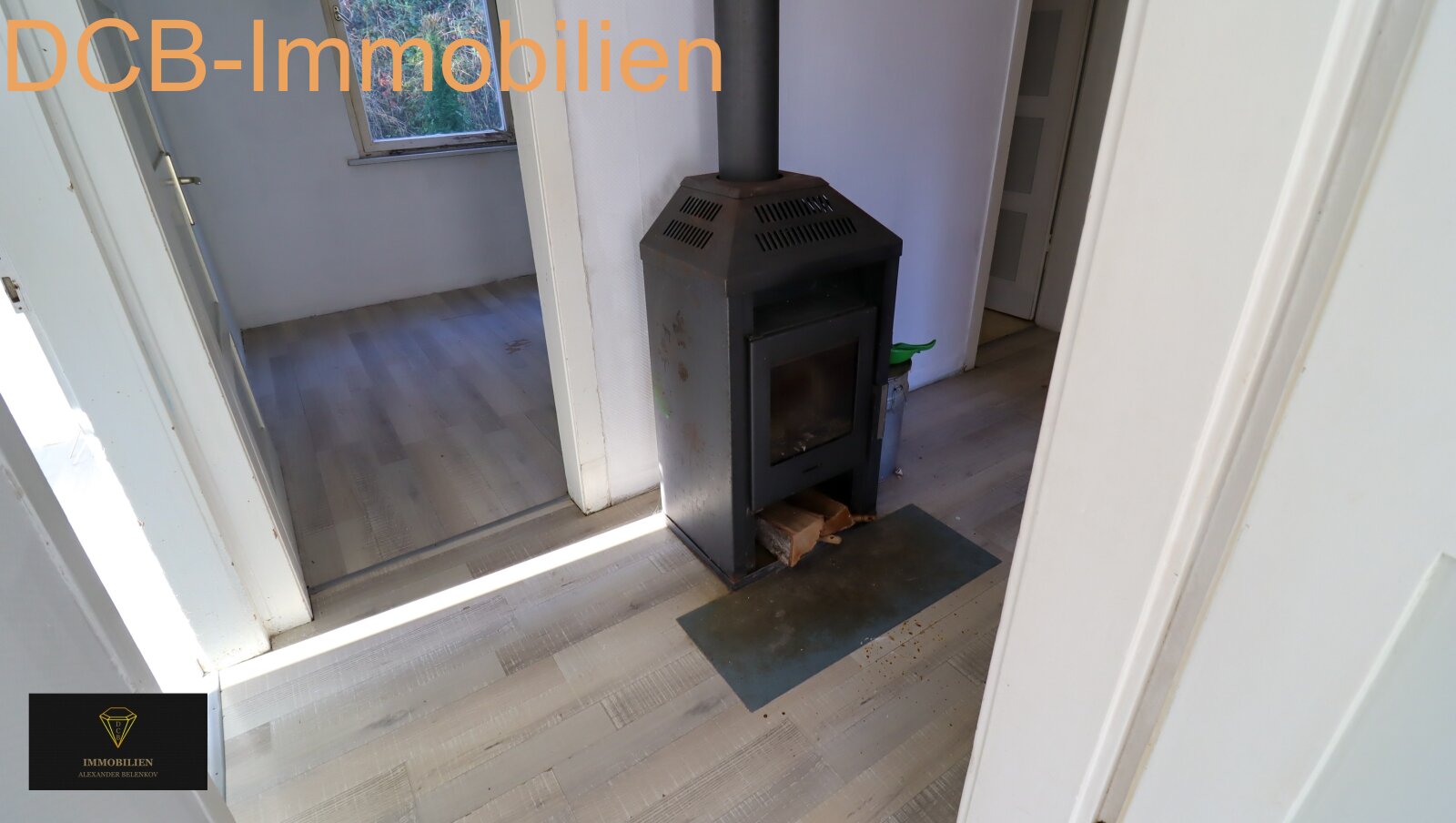 Kamin zentral in der Wohnung